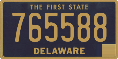 DE license plate 765588