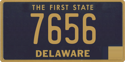 DE license plate 7656