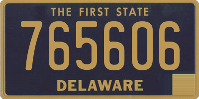 DE license plate 765606