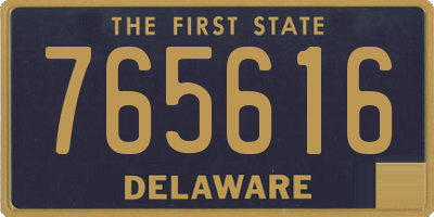 DE license plate 765616