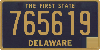 DE license plate 765619