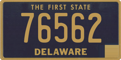 DE license plate 76562
