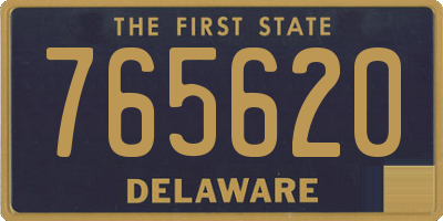 DE license plate 765620