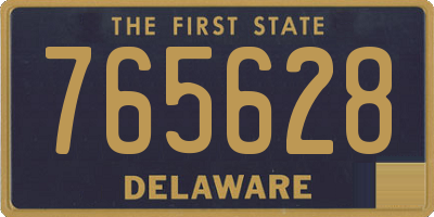 DE license plate 765628