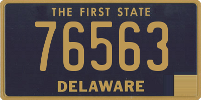 DE license plate 76563