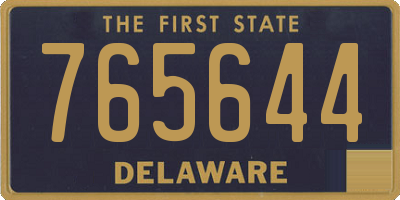 DE license plate 765644