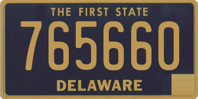 DE license plate 765660