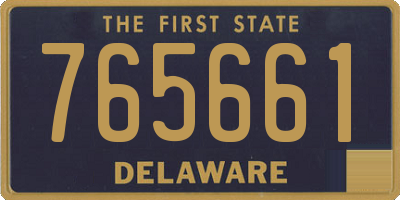DE license plate 765661