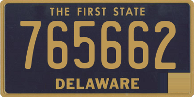 DE license plate 765662