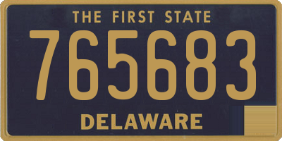 DE license plate 765683