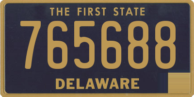 DE license plate 765688