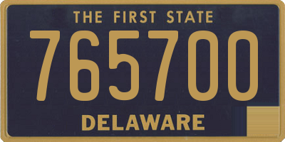 DE license plate 765700