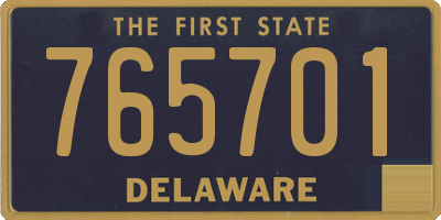 DE license plate 765701
