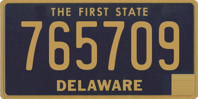 DE license plate 765709
