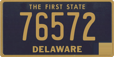 DE license plate 76572