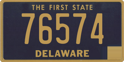 DE license plate 76574
