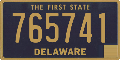 DE license plate 765741