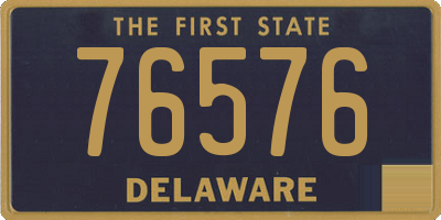 DE license plate 76576