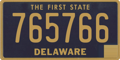 DE license plate 765766