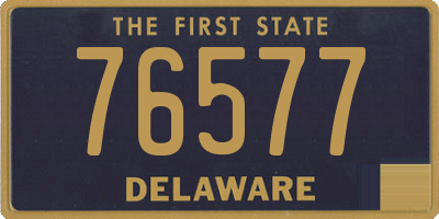 DE license plate 76577
