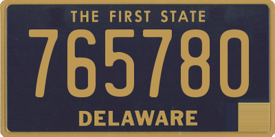 DE license plate 765780