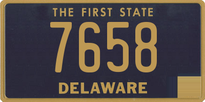 DE license plate 7658