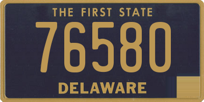 DE license plate 76580