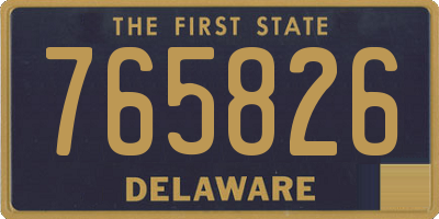 DE license plate 765826
