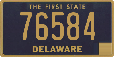 DE license plate 76584