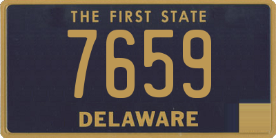 DE license plate 7659