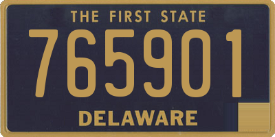 DE license plate 765901