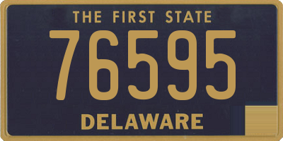 DE license plate 76595