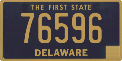 DE license plate 76596