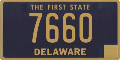 DE license plate 7660