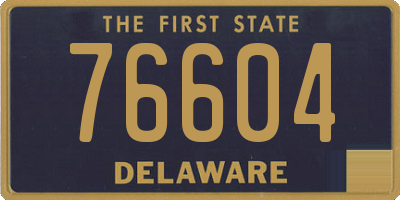 DE license plate 76604