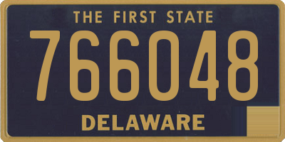 DE license plate 766048