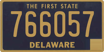 DE license plate 766057