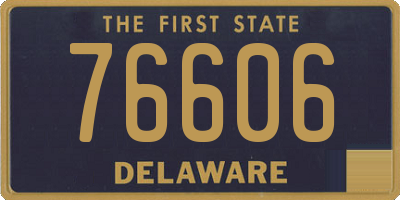 DE license plate 76606