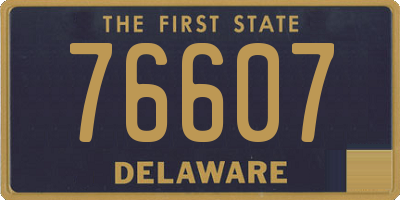 DE license plate 76607
