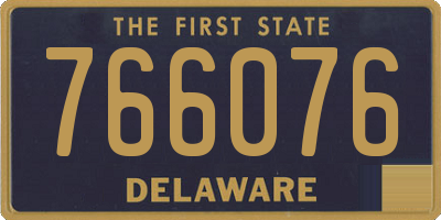 DE license plate 766076