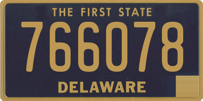 DE license plate 766078