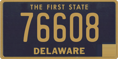 DE license plate 76608
