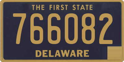 DE license plate 766082