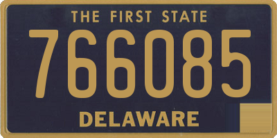 DE license plate 766085