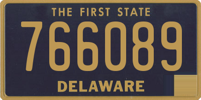 DE license plate 766089