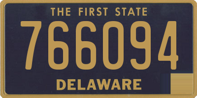 DE license plate 766094