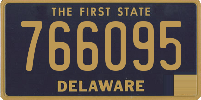 DE license plate 766095