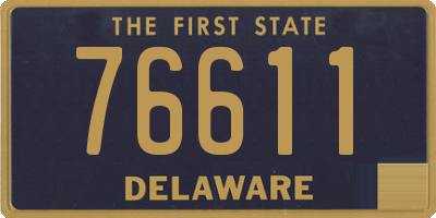 DE license plate 76611