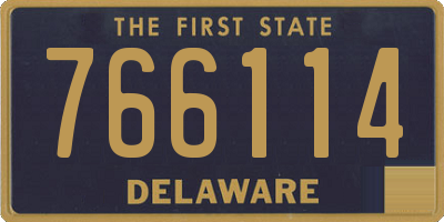 DE license plate 766114