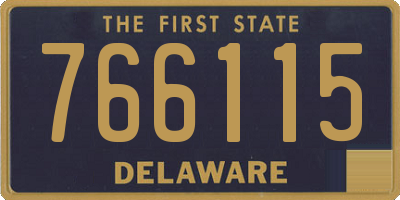 DE license plate 766115